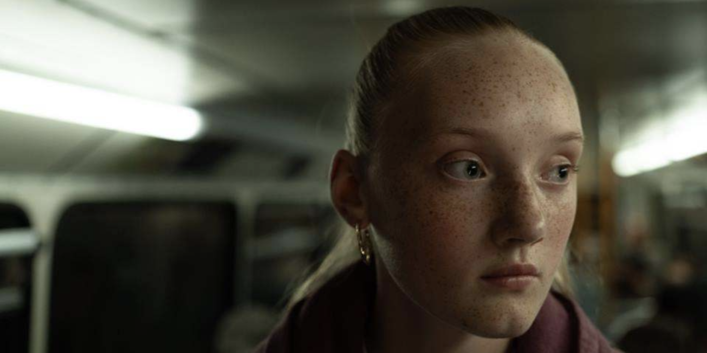 Girl on bus 